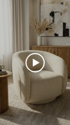 Orla Swivel Chair - Carrara - thumbnail 3