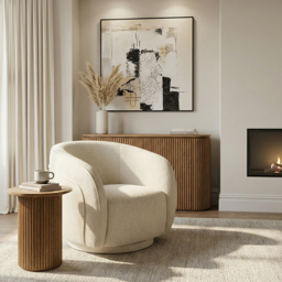 Orla Swivel Chair - Carrara - thumbnail 2