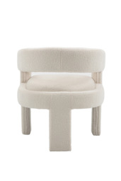Santini Dining Chair – Ivory Borg - thumbnail 8