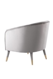 Bellucci Armchair - Dove Grey - Brass Caps - thumbnail 6