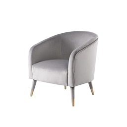 Bellucci Armchair - Dove Grey - Brass Caps - thumbnail 5
