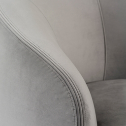 Equinox Six Seat Sofa – Dove Grey – Polished Chrome Base - thumbnail 6