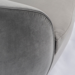Equinox Six Seat Sofa – Dove Grey – Polished Chrome Base - thumbnail 8