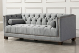 Bankes Three Seat Sofa - Charcoal - thumbnail 3