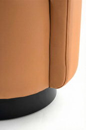 "West End Swivel  Dining Chair - Pumpkin – Black Base " - thumbnail 7