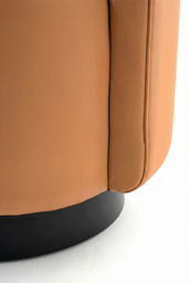 "West End Swivel  Dining Chair - Pumpkin – Black Base " - thumbnail 4