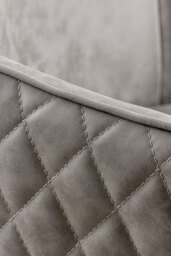 Watson Carver Chair - Grey - Faux Leather - thumbnail 7