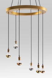 Barrington Chandelier Brass - thumbnail 1