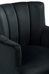 "Hatfield Carver Chair - Black Velvet               " - thumbnail 7