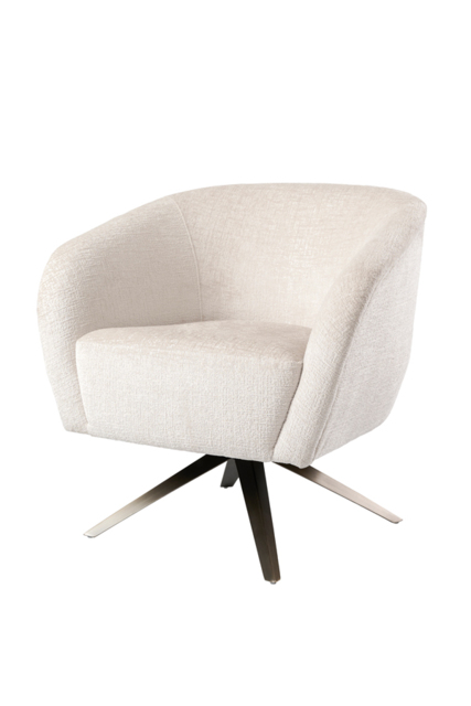 Brodie Swivel Chair – Light Taupe Chenille – Bronze Base - image 1
