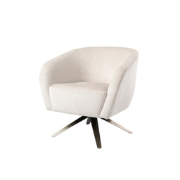 Brodie Swivel Chair – Light Taupe Chenille – Bronze Base - thumbnail 6