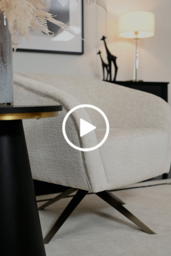 Brodie Swivel Chair – Light Taupe Chenille – Bronze Base - thumbnail 3
