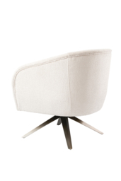 Brodie Swivel Chair – Light Taupe Chenille – Bronze Base - thumbnail 4