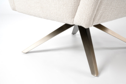 Brodie Swivel Chair – Light Taupe Chenille – Bronze Base - thumbnail 5