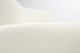 Rolls Swivel Chair Ivory Chenille - thumbnail 6