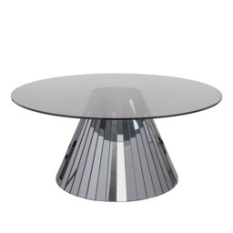 "Emmeline Smoked Mirror Coffee Table "