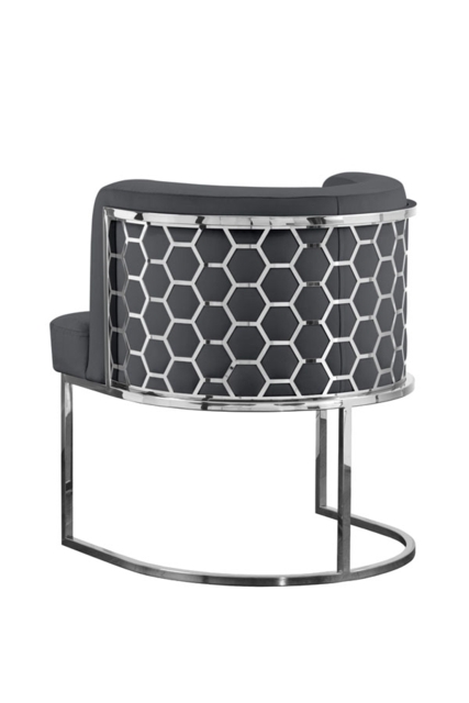 Alveare Dining Chair Silver - Smoke - image 1