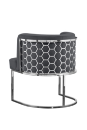 Alveare Dining Chair Silver - Smoke