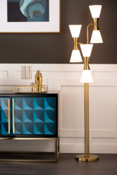 "Camille Floor Light Brass " - thumbnail 2