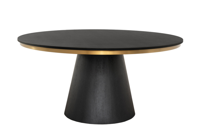 Brewster 6-8 Seat Black Dining Table - image 1