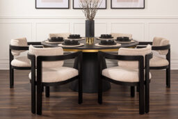 Brewster 6-8 Seat Black Dining Table - thumbnail 9