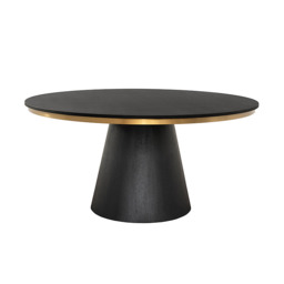 Brewster 6-8 Seat Black Dining Table - thumbnail 8