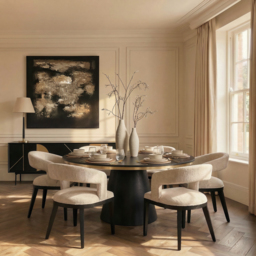 Brewster 6-8 Seat Black Dining Table - thumbnail 2