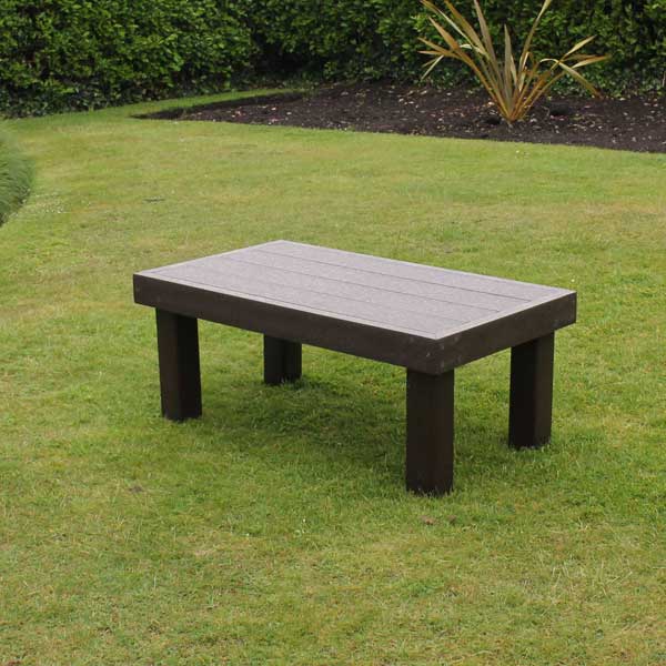 Recycled Plastic Coffee Table - Brown