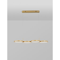 Magnus Bar Pendant Ceiling Light Brass Gold Aluminium LED 41W 230V 2300Lm 3000K - thumbnail 5