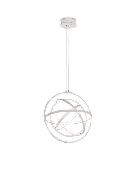 Orbital Ceiling Pendant Round 60cm, 4 Ring, 90W LED 3000K, 3250lm, RF Remote Control White - image 1