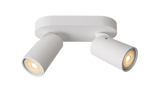 Xyrus Modern Twin Ceiling Spotlight - LED Dim to warm - GU10 - 2x5W 2200K/3000K - White - Special Offer - image 1
