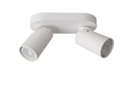 Xyrus Modern Twin Ceiling Spotlight - LED Dim to warm - GU10 - 2x5W 2200K/3000K - White - Special Offer - thumbnail 3
