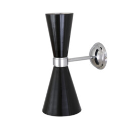 Cairo Wall Light, Chrome, Matt Black - thumbnail 2