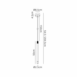 Moana Pendant, 7W LED, 3000K, 400lm, Sand Black, 3yrs Warranty - thumbnail 3