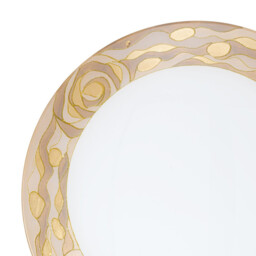Serena Glass Decorative Flush Ceiling Light 4 Light 24 Carat Gold - thumbnail 3