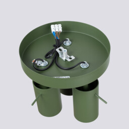 Ring Modern Ceiling Spotlight Cluster 3 Light Olive Green - thumbnail 5