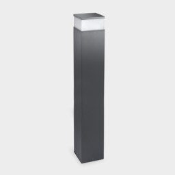 Cubik Outdoor Bollard 100cm Urban Grey, Matt LED 17.5W CCT 2700-3200-4000K IP65 On-Off - thumbnail 1