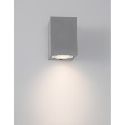 Fuento Outdoor Down Wall Lamp Grey Concrete Glass LED GU10 1x7W IP65 - thumbnail 2