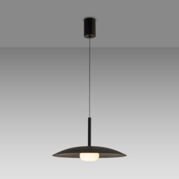 Lidia 40cm Rise And Fall Pendant, 12W LED, 3000K, 1500lm, Black, 3yrs Warranty - thumbnail 2