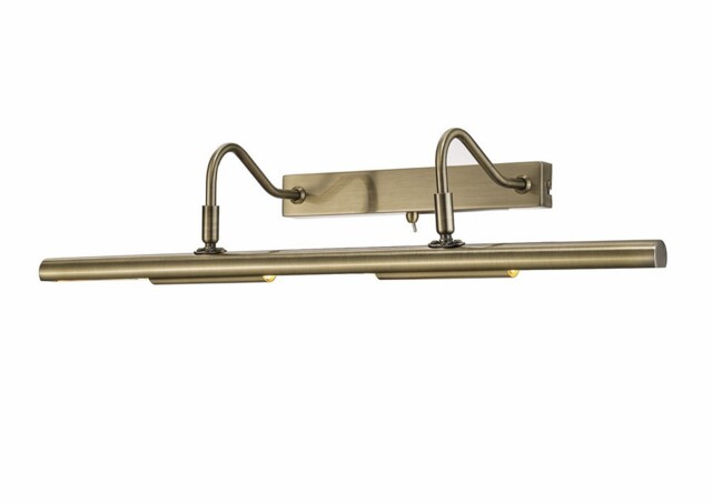 Abacus Picture Wall Lamp Switched 4 Light G9 Antique Brass - image 1