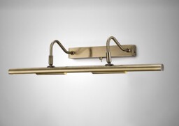 Abacus Picture Wall Lamp Switched 4 Light G9 Antique Brass - thumbnail 2