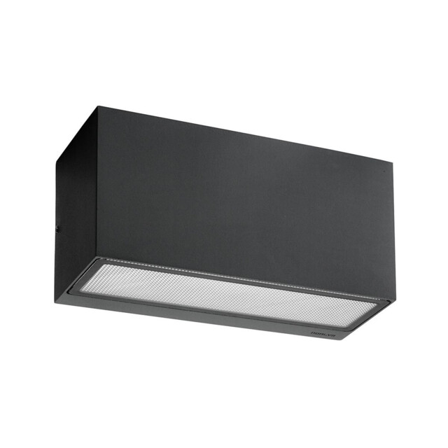 Asker 1 Light Outdoor Up / Down Wall Lantern Light Graphite IP65, E27 - image 1
