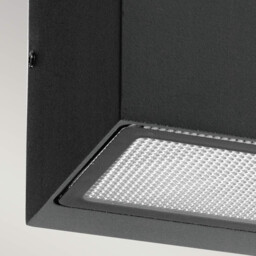 Asker 1 Light Outdoor Up / Down Wall Lantern Light Graphite IP65, E27 - thumbnail 5