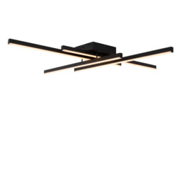 Novak Flush ceiling light - LED Dim. CCT 1x42W 2700K/4000K - Black - thumbnail 3