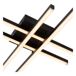 Novak Flush ceiling light - LED Dim. CCT 1x42W 2700K/4000K - Black - thumbnail 5