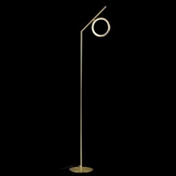 Olimpia Floor Lamp, 12W LED, 3000K, 900lm, IP20, Satin Gold - thumbnail 3