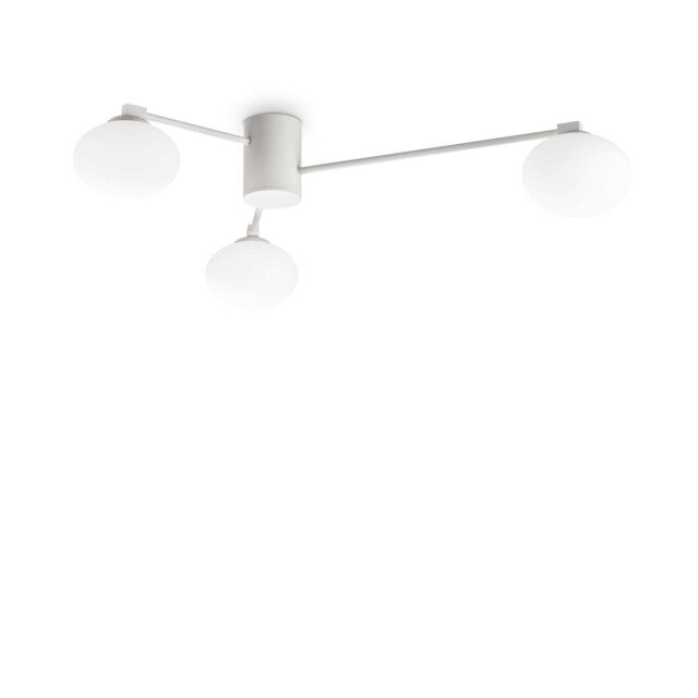 Hermes 3 Light 90cm Globe Ceiling Light White