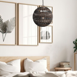 Quoizel Lindendale Spherical Pendant Ceiling Light Contemporary Western Bronze IP44 1x E27 - thumbnail 2