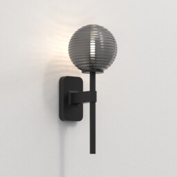Tacoma Single Bathroom Wall Lamp Matt Black IP44, G9 (Shade Not Included) - thumbnail 2