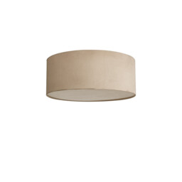 Baymont White 5 Light E27 Universal Flush Ceiling Fixture With 50cm x 20cm Dual Faux Silk Shade, Nude Beige/Moonlight - thumbnail 5